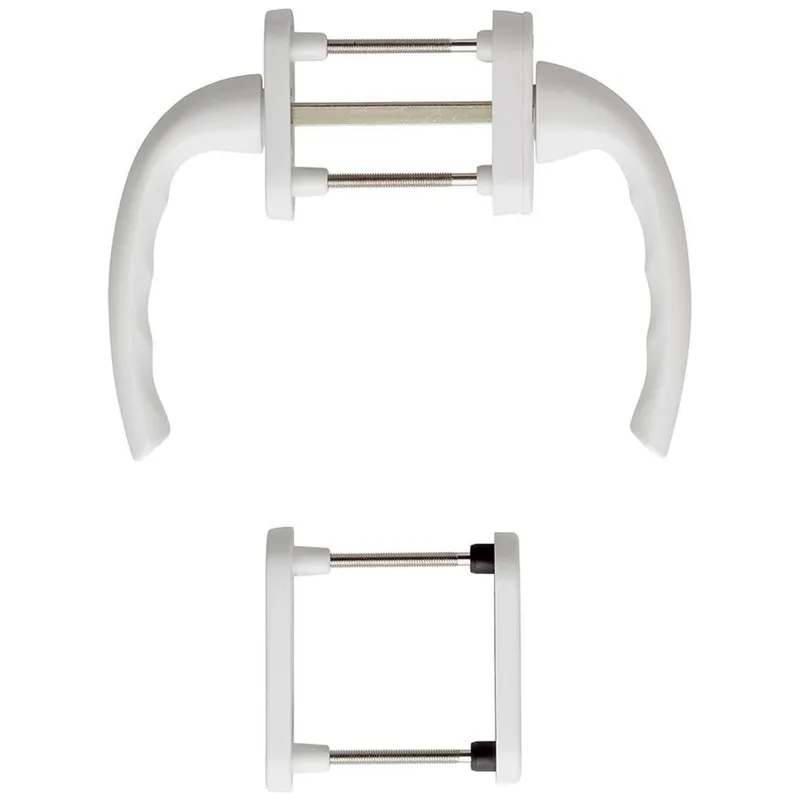 HOPPE Hoppe Fenstertür-Griffgarnitur 0710RH/66N/U26/0710 F9016 N12AW 7 PZ 68-73 mm – Produktbild 1 von 1