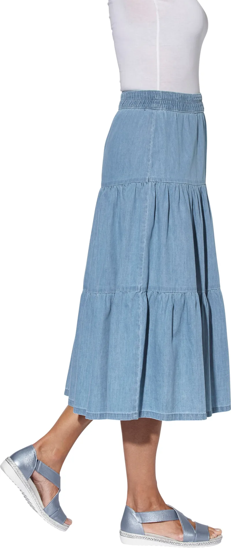 Witt Jeansrock blue-bleached, Blue-bleached, – Produktbild 3 von 3