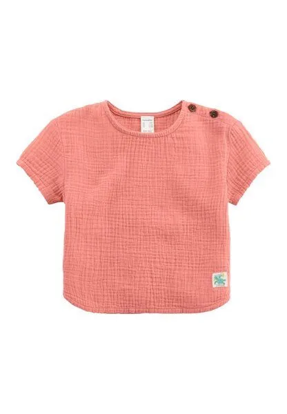 hessnatur hessnatur Musselin Shirt Regular aus reiner Bio-Baumwolle, Leuchtendes rosa, – Produktbild 2 von 2