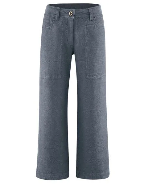 HempAge HempAge Culotte Hose Hanf/Biobaumwolle, Char (grau), – Produktbild 2 von 4