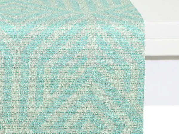 Nature by Adam Nature by Adam Tischläufer aus 100% Bio-Baumwolle - Made in Germany - Easy Diamond, Blau, – Produktbild 1 von 4