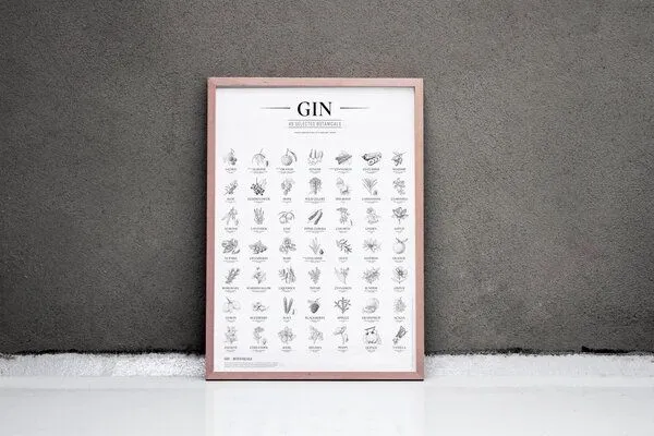 531 Rheinland Design 531 Rheinland Design Gin Plakat, 49 ausgewählte Kräuter Botanicals Gin Aromen als Poster – Produktbild 2 von 5