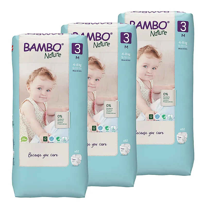 Bambo Nature Bambo Nature Windel Größe 3 Sparpackung (156 Stück) – Produktbild 1 von 1