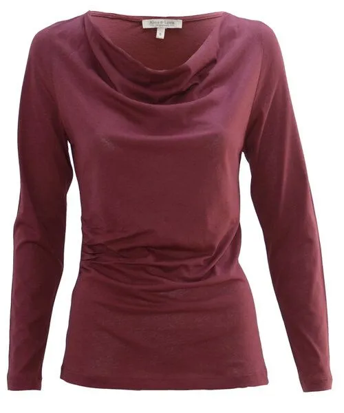 Alma & Lovis Alma & Lovis Cascade Shirt, Dunkelrot, – Produktbild 1 von 2