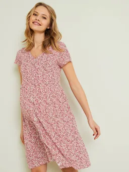 Vertbaudet Viskose-Kleid für Schwangerschaft & Stillzeit – Produktbild 1 von 1