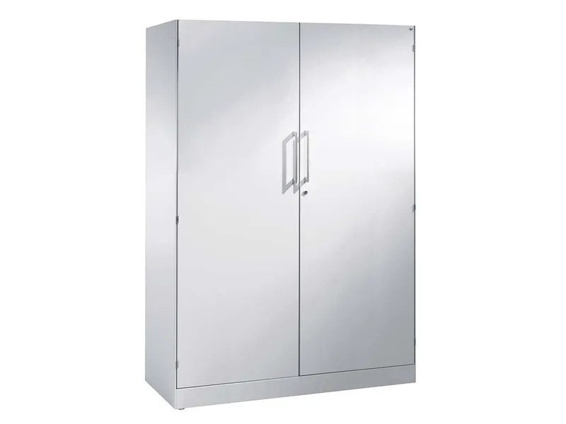 Flügeltürenschrank "CONTACT", Höhe 163,5 cm (BxT) 120 x 43,5, Silber, – Produktbild 1 von 1