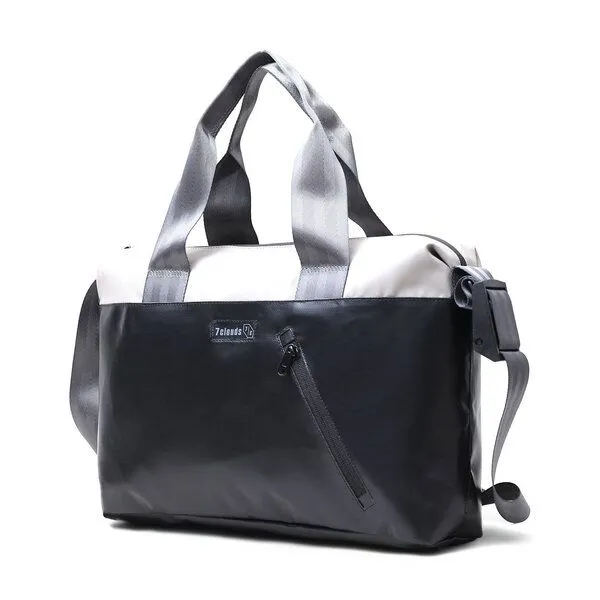 7clouds 7clouds Laptop Umhängetasche Erkan 7.1, Black-fog grey, – Produktbild 3 von 4