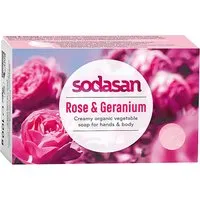 Sodasan Sodasan Seifenstück Rose & Geranium 100g – Produktbild 1 von 1
