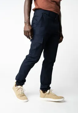MELA MELA Herren vegan Cargohose Rajesh Marineblau – Produktbild 1 von 1