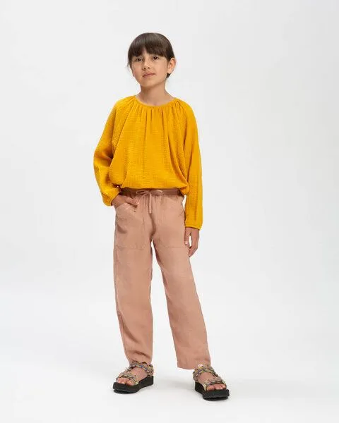 MATONA Matona Atmungsaktive Leinenhose für Kinder / Garden Pants, Rose, – Produktbild 3 von 4