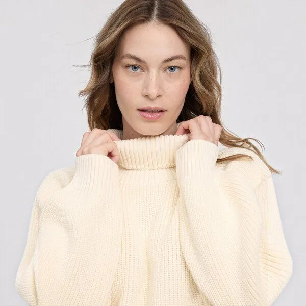 Mazine Mazine Chunky Knit Turtle Neck Jumper – Produktbild 1 von 4
