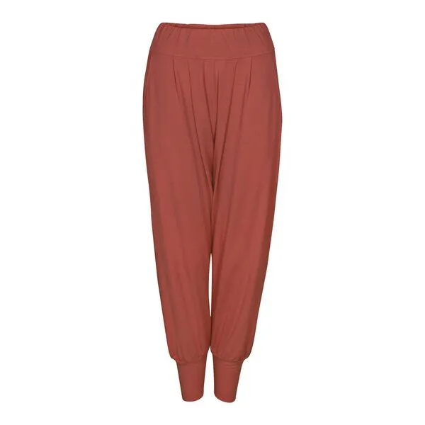 Jaya Jaya MEGAN - Hose im Sarouel-Stil, Taschen, tiefer Schnitt, weich fließender Stoff aus Tencel/Biobaumwolle, Cinnamon, – Produktbild 2 von 2