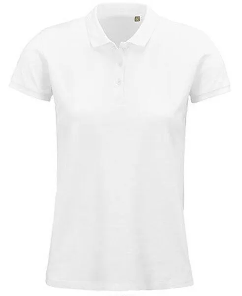 Sol's Sol's Damen Polo Shirt Kurzarm Bio - Baumwolle, Weiss, – Produktbild 1 von 4