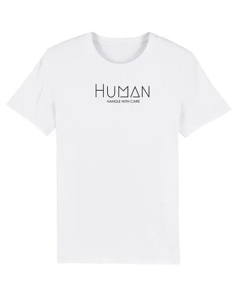 Human Family Human Family Bio Herren Sommer T-Shirt mit Rundhalsausschnitt "Maestro - Human", Weiss, – Produktbild 2 von 4