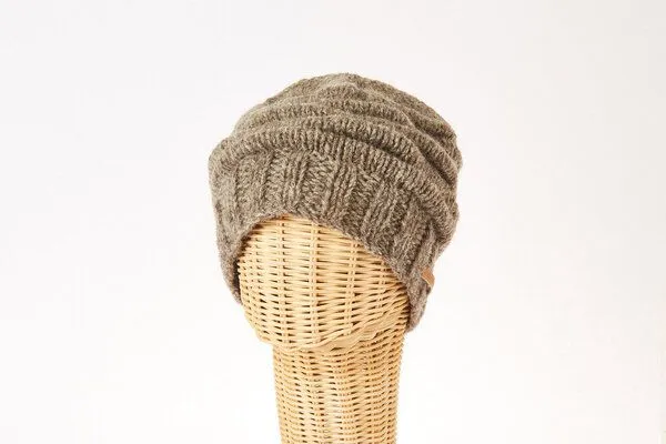 short'n'pietz short'n'pietz Schurwollmütze Rippstrick, Antikbraun, – Produktbild 1 von 1