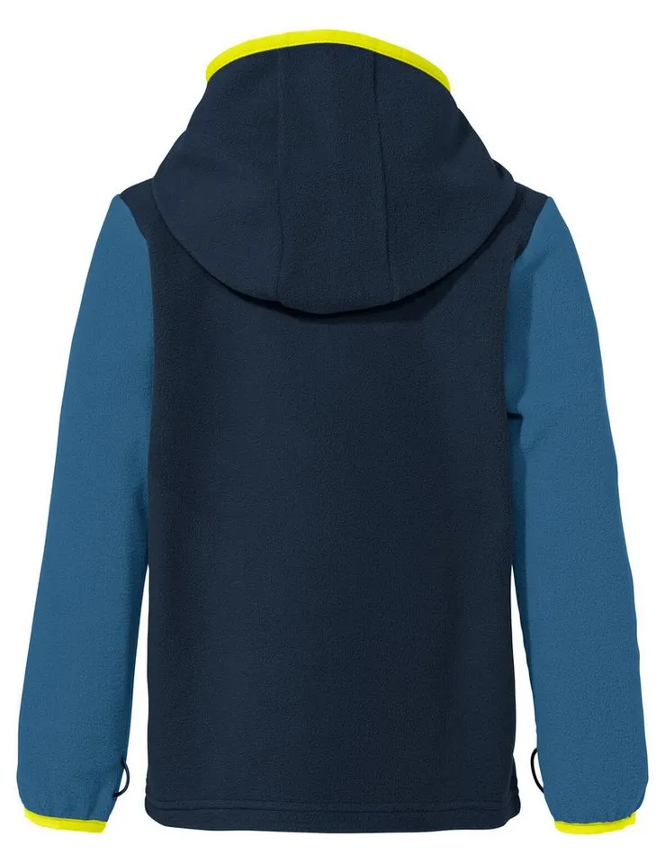 Vaude Vaude Kapuzenfleecejacke Kids Pulex Hooded Jacket II mit Kapuze, atmungsaktives Material, mit Eingrifftaschen, Blau, – Produktbild 3 von 4