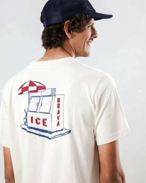 Brava Fabrics Brava Fabrics Ice Brava T-shirt Ecru – Produktbild 2 von 4