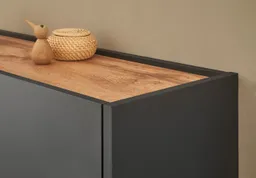 Furn.Design Schuhschrank Center (Flur Kommode in grau mit Wotan Eiche, 85 x 122 cm) mit viel Stauraum – Produktbild 1 von 1