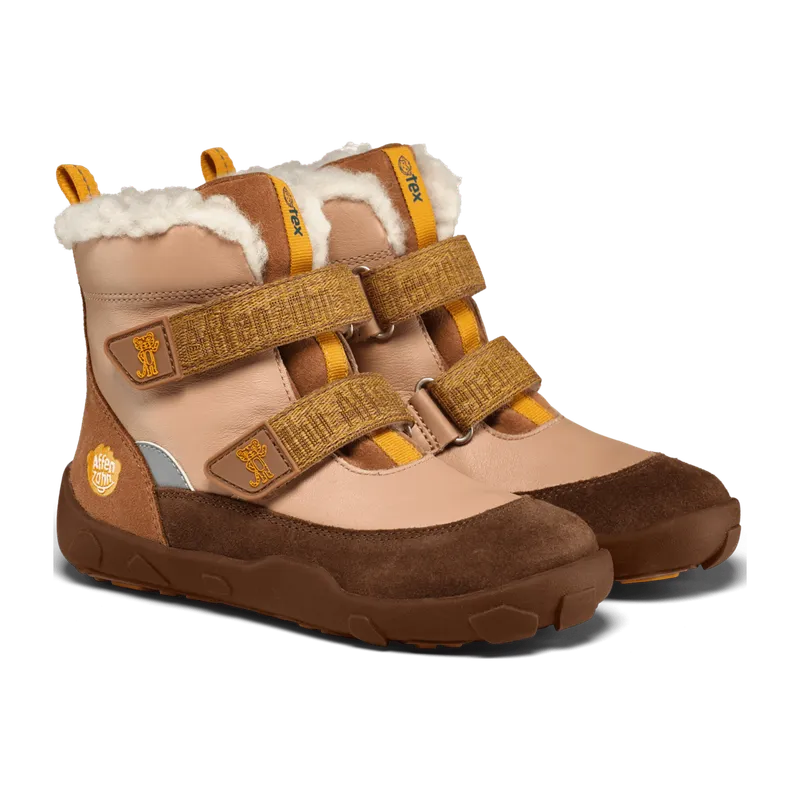 Affenzahn Affenzahn Winterstiefel Leder Winty Tiger für Kinder, braun, Größe 32 EU, Braun, – Produktbild 1 von 6