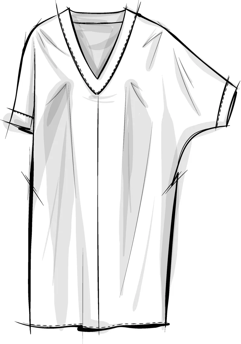 Neu Nomads Neu Nomads Damen vegan Kaftan Francine Weiß, Weiß, – Produktbild 1 von 2
