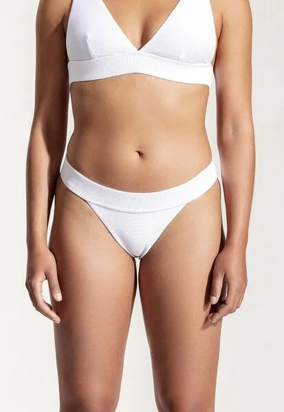Oy Oy Bikini Hose „Oroshi“ gerippt, Weiss, – Produktbild 2 von 4