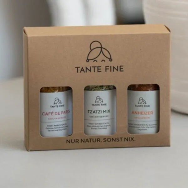 Tante Fine Tante Fine Bio Gewürzmischung Set GRILLHELDEN * 3 Gewürze für Gegrilltes & Marinaden – Produktbild 2 von 4