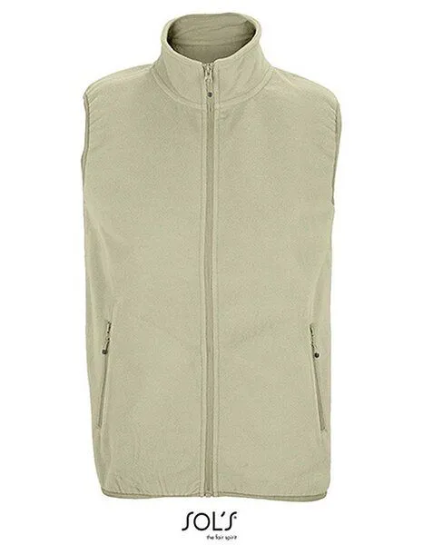 Sol's Sol's Unisex Factor Zipped Fleeceweste Bodywarmer Gilet aus recyceltem PET Vegan, Natur, – Produktbild 2 von 3