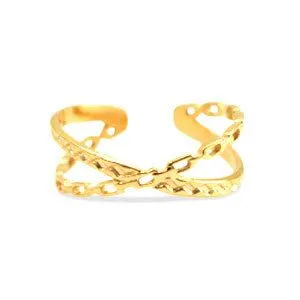 ELEKTROPULLI Größenverstellbarer Ring Ø17mm von Elektropulli, Gold, – Produktbild 7 von 8