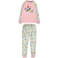 Frugi Frugi Schlafanzug Blaumeise in weiß-rosa-bunt – Produktbild 1 von 1