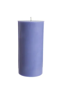 Tranquillo Handgearbeitete Stumpenkerze GLUMI sky, Ø 7,5 x 15 cm - blau – Produktbild 1 von 1