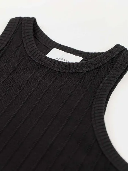 Rotholz Rotholz Sommerkleid - Knit - aus Bio-Baumwolle, Schwarz (black), – Produktbild 4 von 4