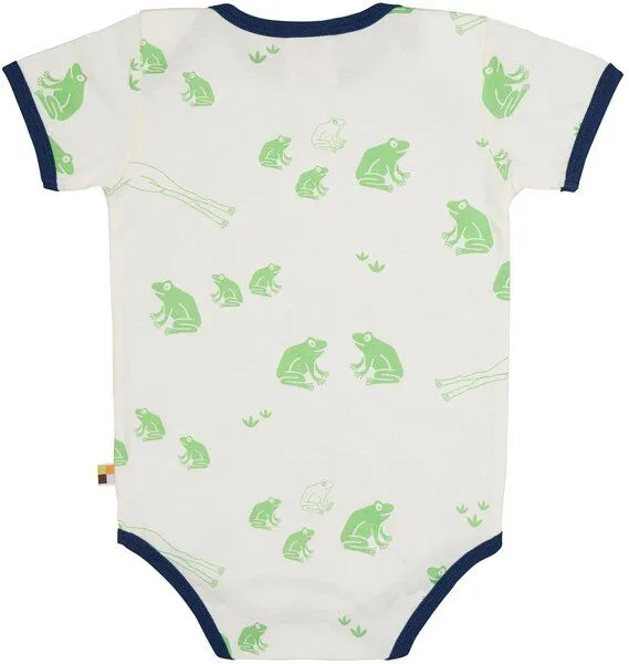 loud + proud loud + proud Babys & Kinder Body kurzarm Druck, GOTS-zertifiziert, Opal(grün), – Produktbild 1 von 2