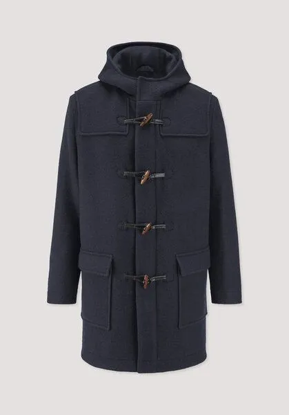 hessnatur hessnatur Rhön Dufflecoat Relaxed aus Rhönwolle und europäischer Schurwolle, Marine, – Produktbild 4 von 4
