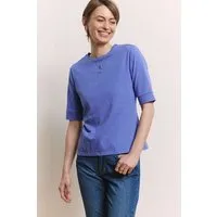 Tranquillo Jerseyshirt Lottee aus Bio-Baumwolle - baja blue / XS – Produktbild 2 von 2