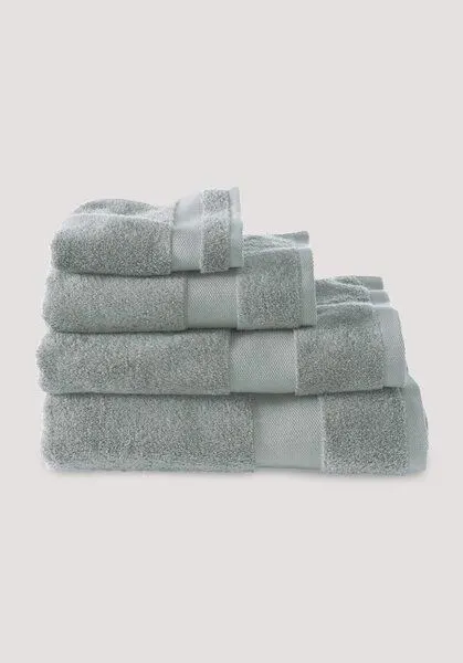 hessnatur hessnatur Frottier Handtuch aus reiner Bio-Baumwolle, Salbei, – Produktbild 1 von 3