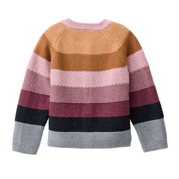 People Wear Organic People Wear Organic Strick-Jacke Colourblock GOTS – Produktbild 2 von 2