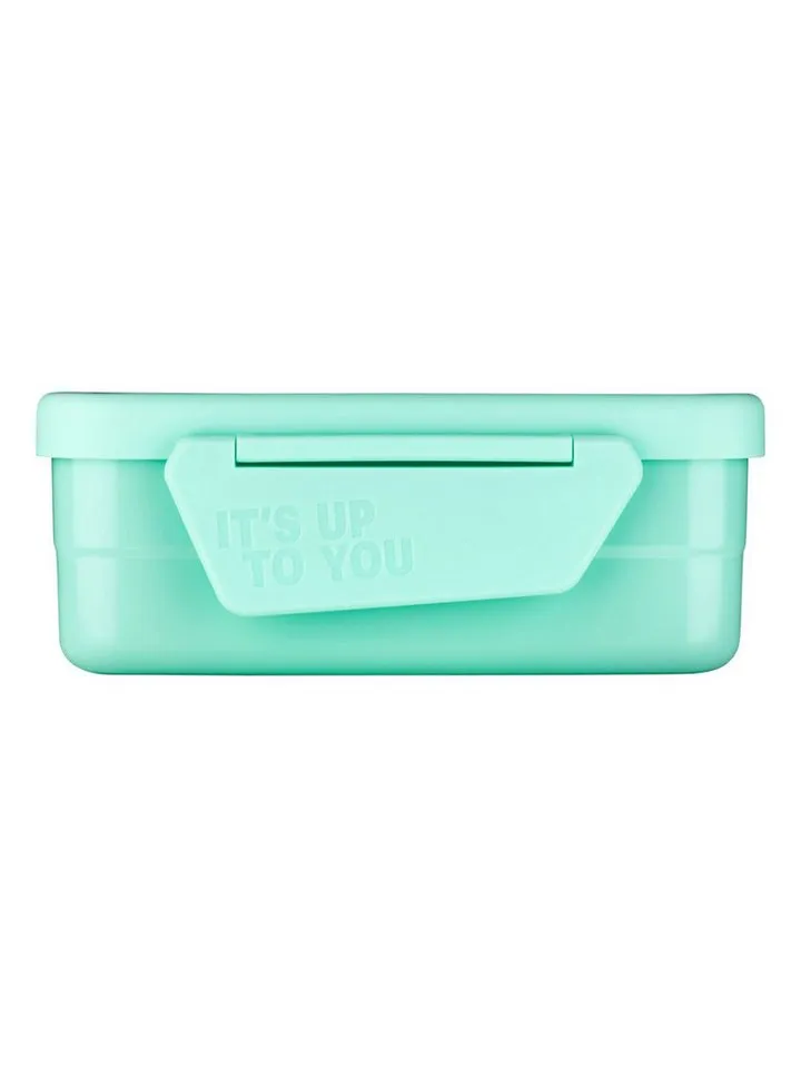 Satch Satch Lunchbox Edelstahl Brotdose, Edelstahl, (Edelstahl Brotdose, 3-tlg., 1x Brotdose, 1x Trennfach), spülmaschinengeeignet bis 45 Grad, Handwäsche empfohlen, Grün, – Produktbild 2 von 3