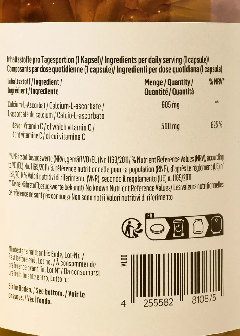 KoRo Gepuffertes Vitamin C Kapseln 365 Stück – Produktbild 4 von 5