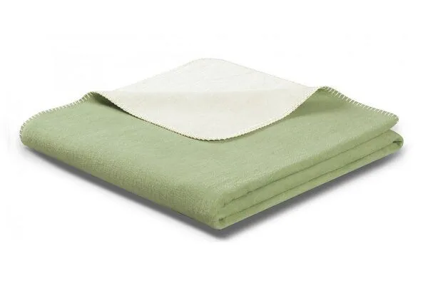 biederlack biederlack Wohn-und Kuscheldecke Duo Cotton, Mint-ecru, – Produktbild 4 von 4