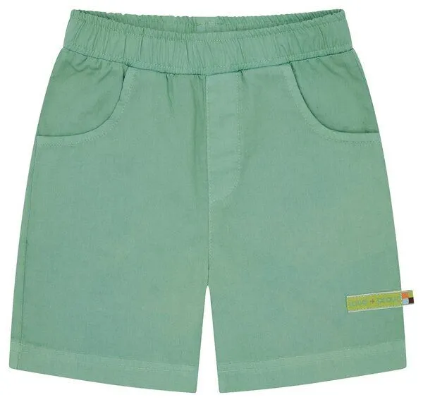 loud + proud loud + proud Babys & Kinder Bermuda Light Twill, GOTS-zertifiziert, Bamboo(grün), – Produktbild 1 von 3