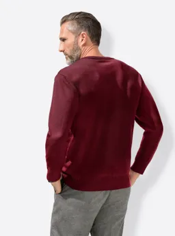 marco donati V-Ausschnitt-Pullover bordeaux – Produktbild 1 von 1