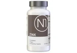 N1 Healthcare N1 ZINK 25mg, 365 vegane Tabletten Tabletten, 365 St., 84 g – Produktbild 1 von 1