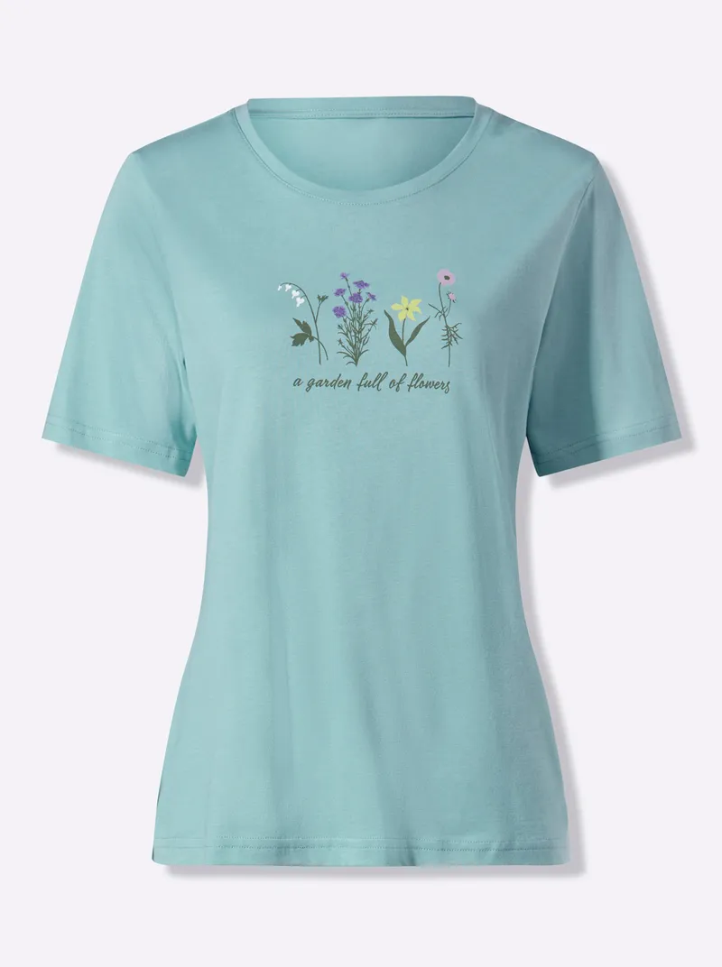 Witt Rundhalsshirt mint-bedruckt, Mint-bedruckt, – Produktbild 1 von 2