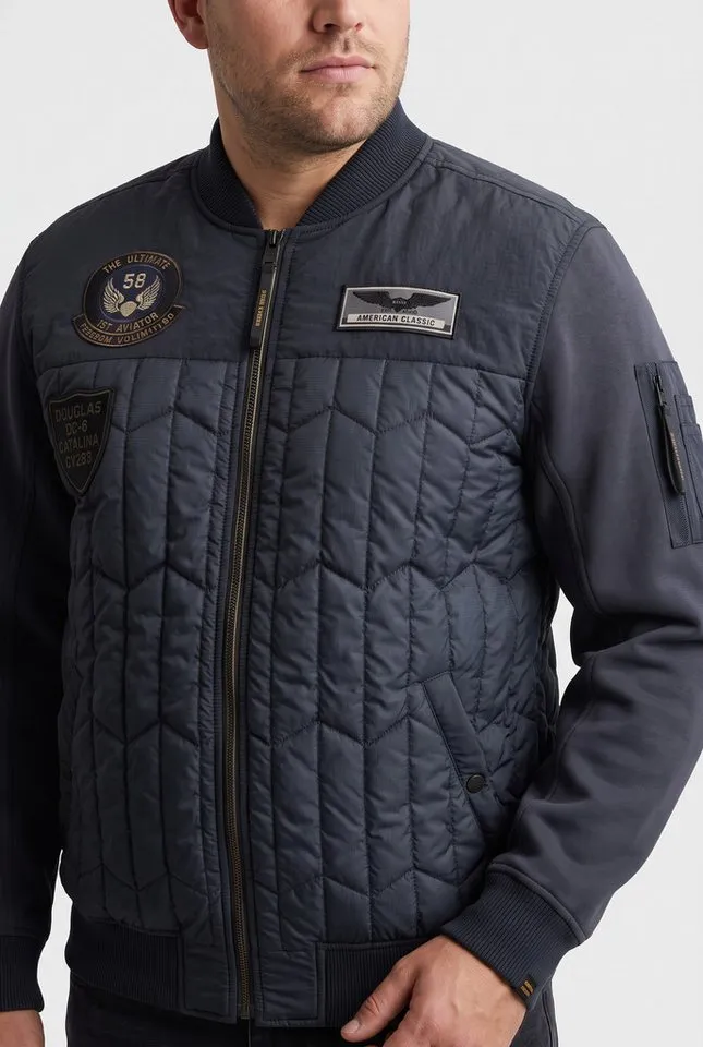 PME Legend PME Legend Bomberjacke Leichte Wattierung, geeignet für die Übergangsjahreszeit, Blau, – Produktbild 3 von 4