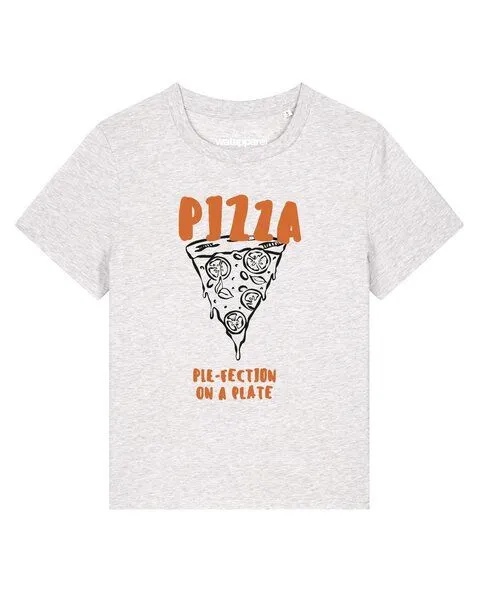 watapparel watapparel T-Shirt Frauen Pizza Perfection, Cool heather grey, – Produktbild 1 von 2