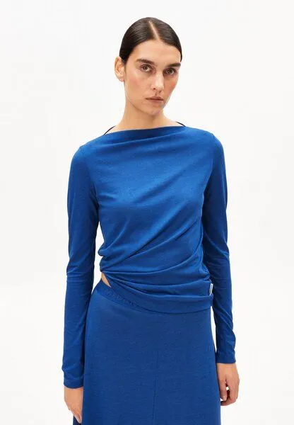 ARMEDANGELS ARMEDANGELS BOAT NECK Damen Longsleeve aus TENCEL Lyocell Mix, Dynamo blue, – Produktbild 1 von 4