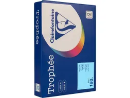 Clairefontaine 250 Blatt Clairfontaine Farbiges Kopierpapier "Trophee" 160 g/m², DIN A4, eisblau – Produktbild 1 von 1