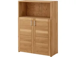 TPT Regalschrank "buxing selet" mit 2 kurz Tür B 80 x T 33 x H 112 cm, Rahmenfront, Wildeiche – Produktbild 1 von 1