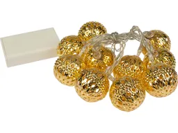 Konstsmide Konstsmide LED-Dekolichterkette "Kugeln" gold, 10 Dioden warmweiß – Produktbild 1 von 1