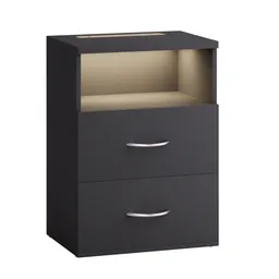 Casaria® Nachttisch Jamie Anthrazit 55x40x28cm – Produktbild 1 von 1